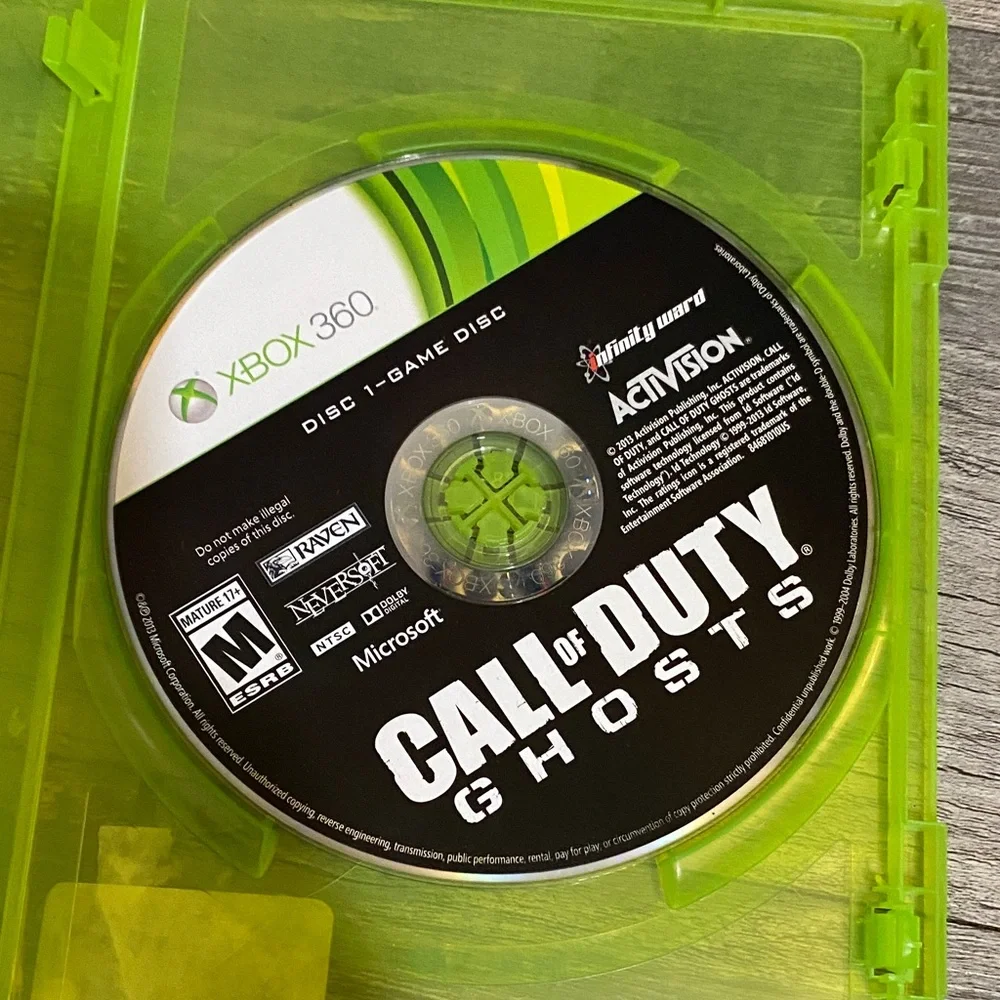 X Box 360 Game Set - Call of Duty MW3 & NCAA Football 12 - Green Cases 3 games